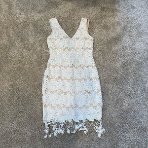White lace dress